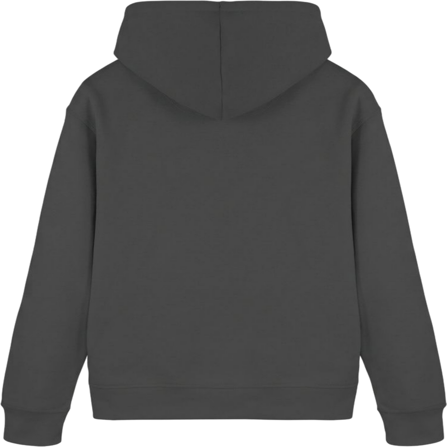 Bio Damen Hoodie in Anthracite mit Krafttier Hirsch Motiv