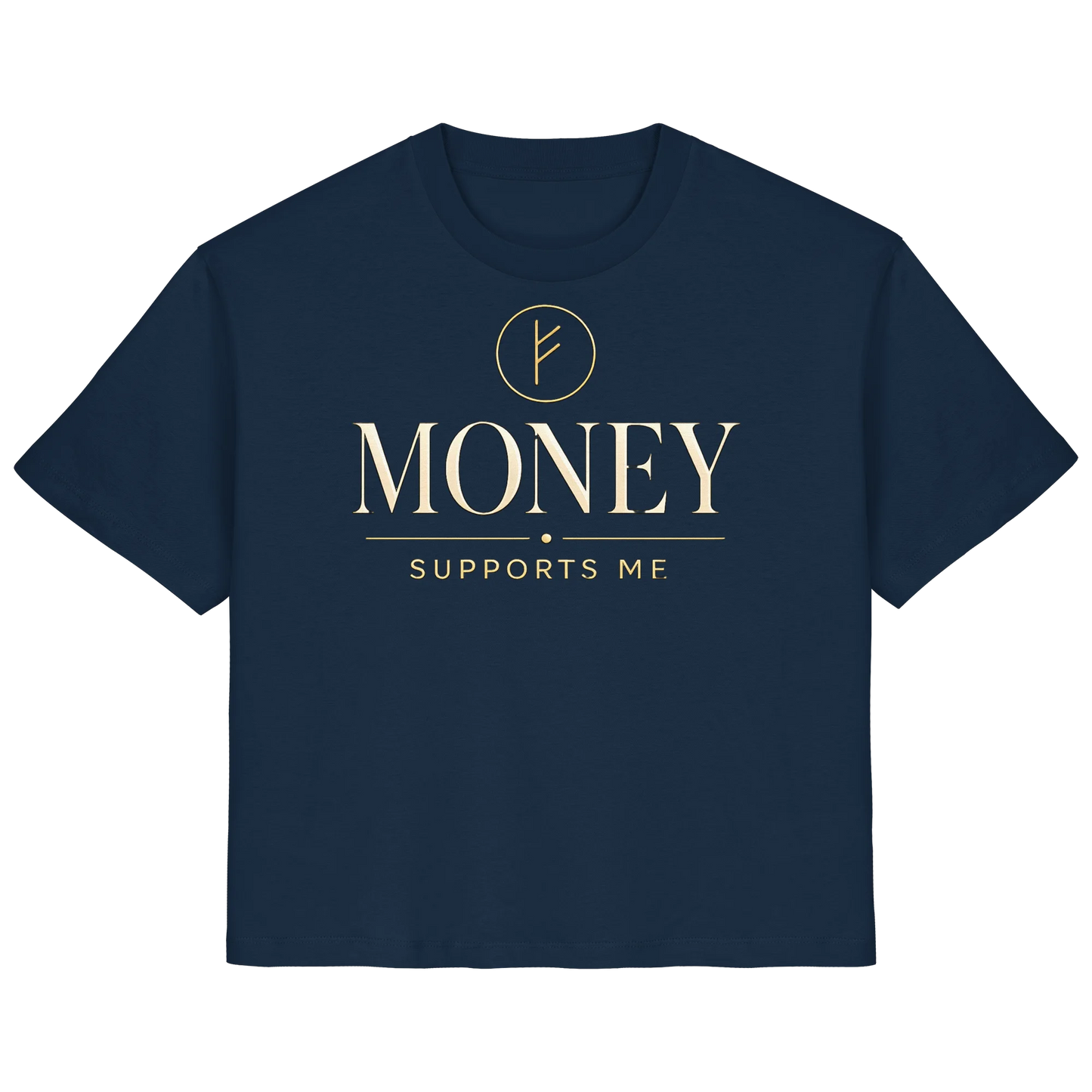 Bio Damen Shirt in Green Bay mit Money Supports Me Design