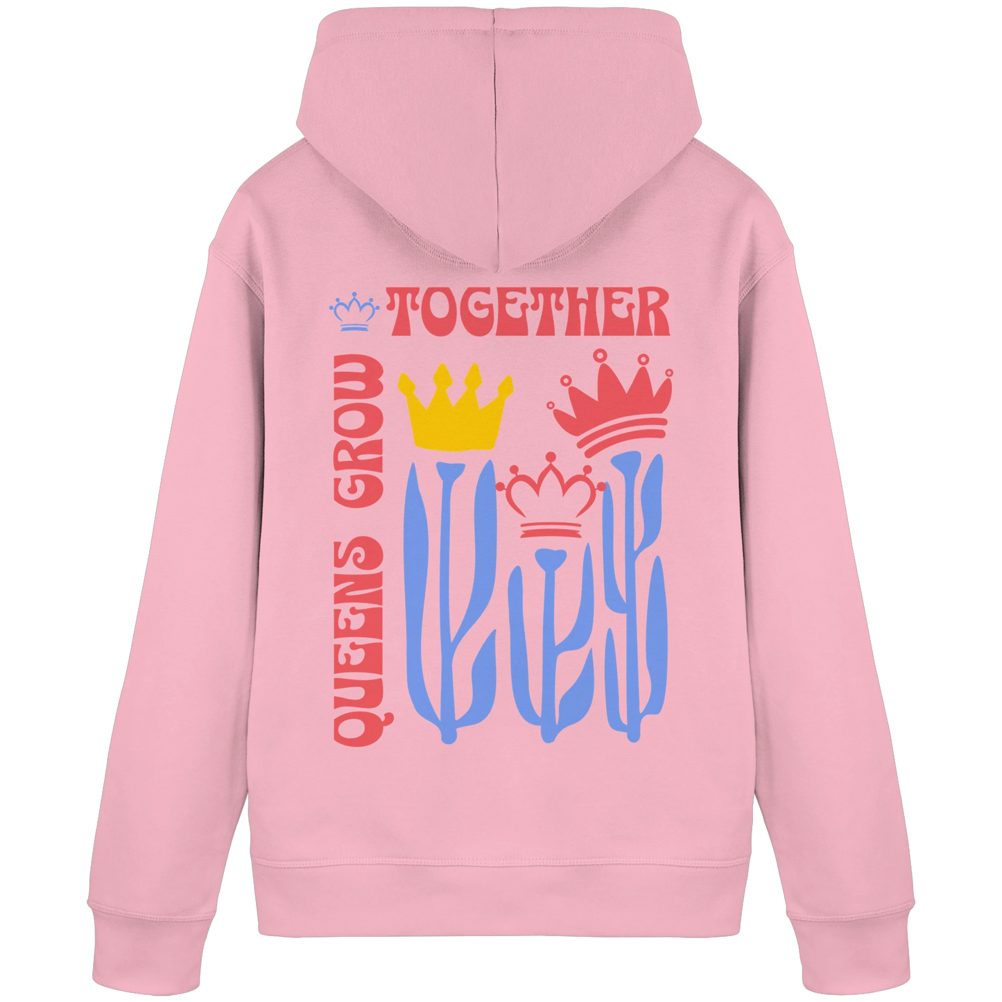Bio Damen Hoodie in Vintage White mit Verbundenheit & Sisterhood Design