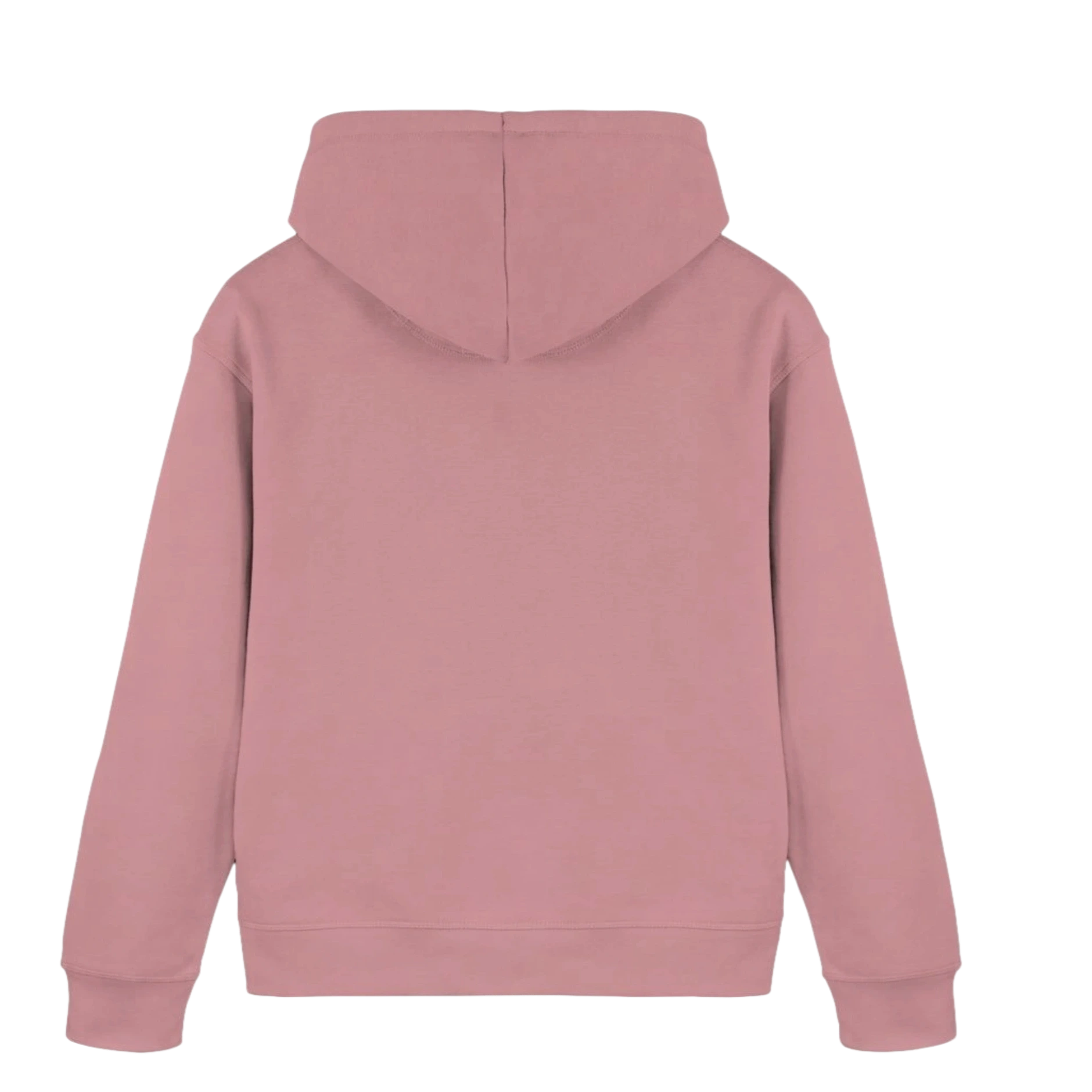 Bio Damen Hoodie in Canyon Pink mit Krafttier Elefant Motiv
