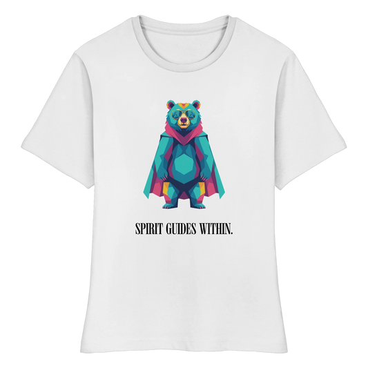 Krafttier Bär Bio-Shirt tailliert – Symbol für Schutz & Urkraft