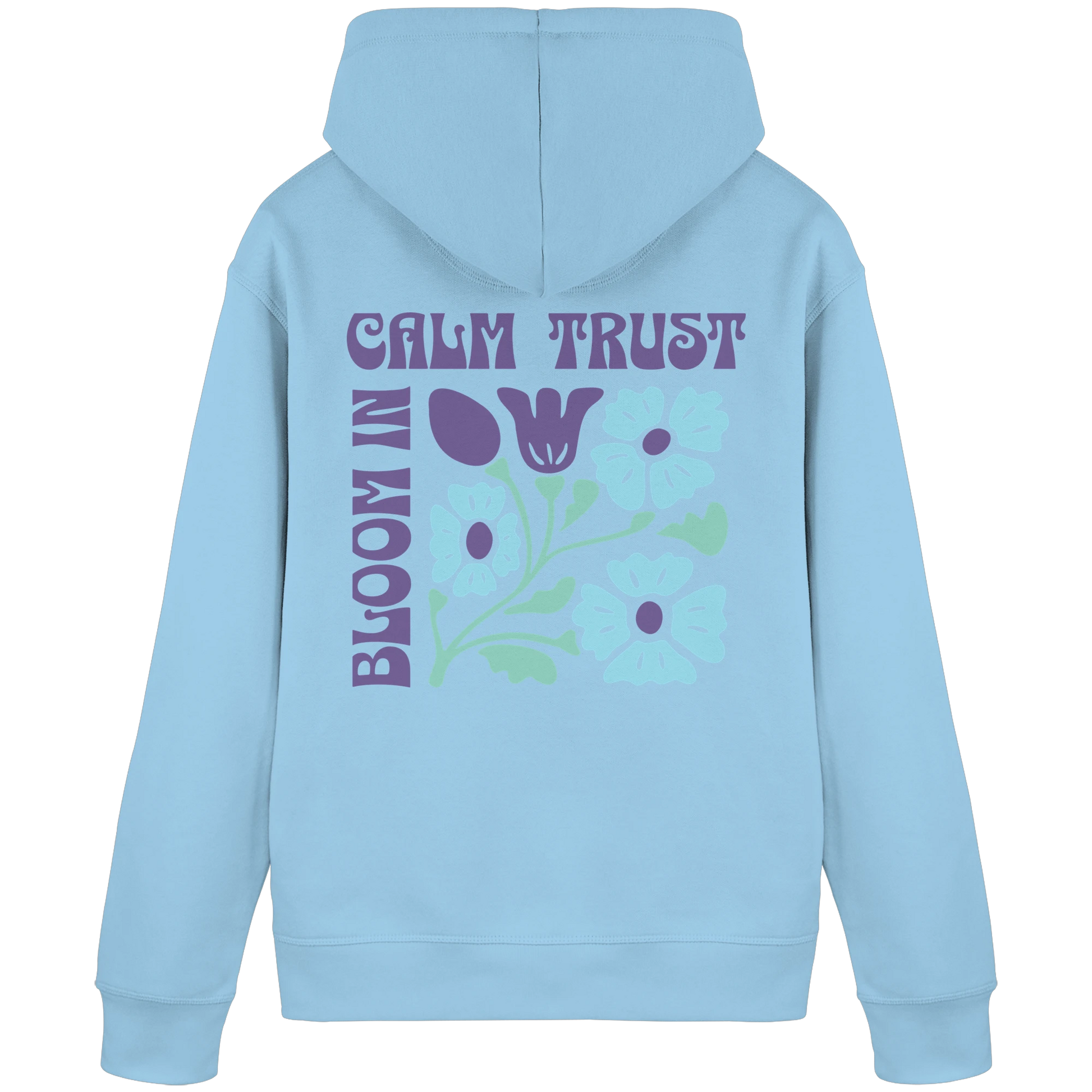 Bio Damen Hoodie in Canyon Pink mit Selbstvertrauen & Selbstwert Design