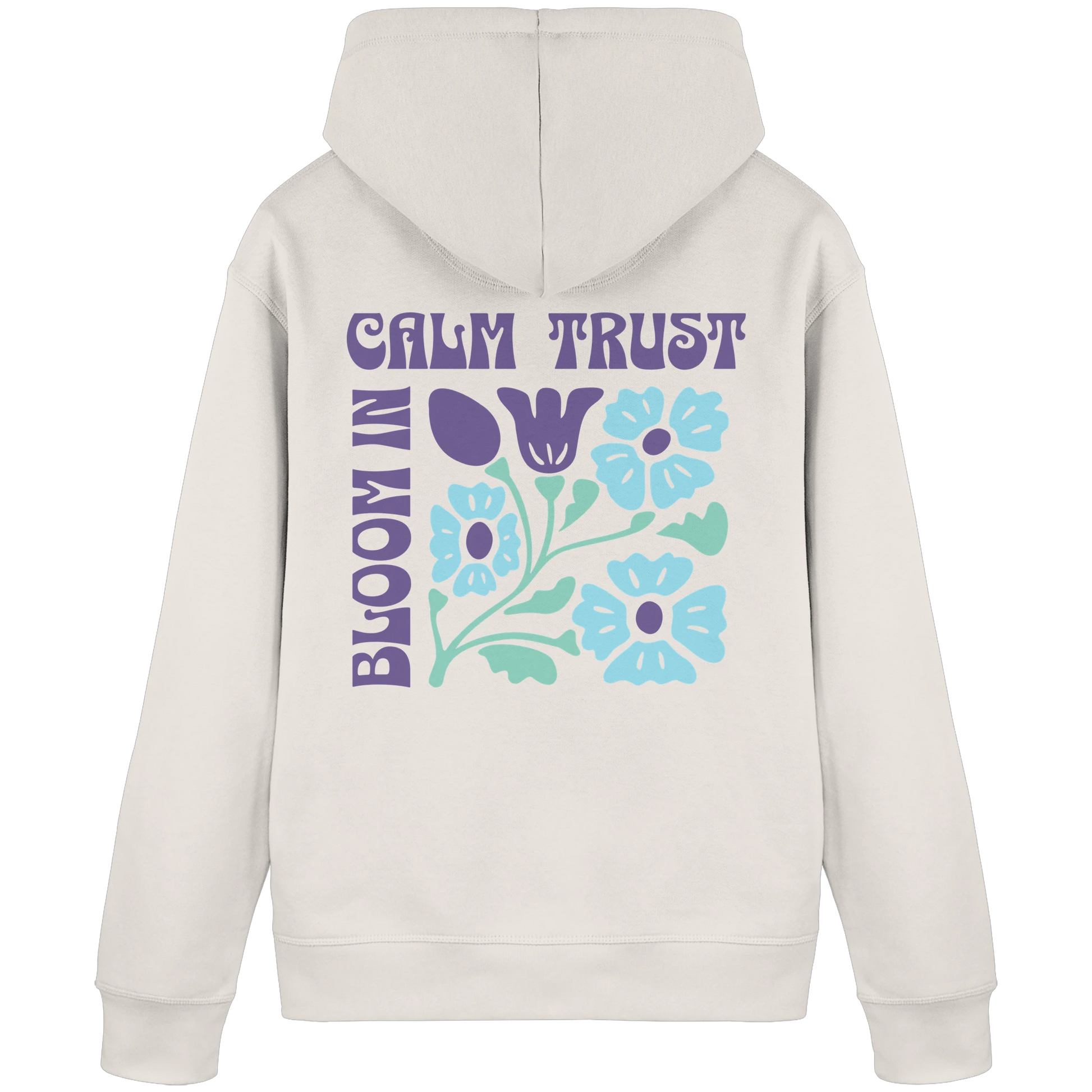 Bio Damen Hoodie in Canyon Pink mit Selbstvertrauen & Selbstwert Design