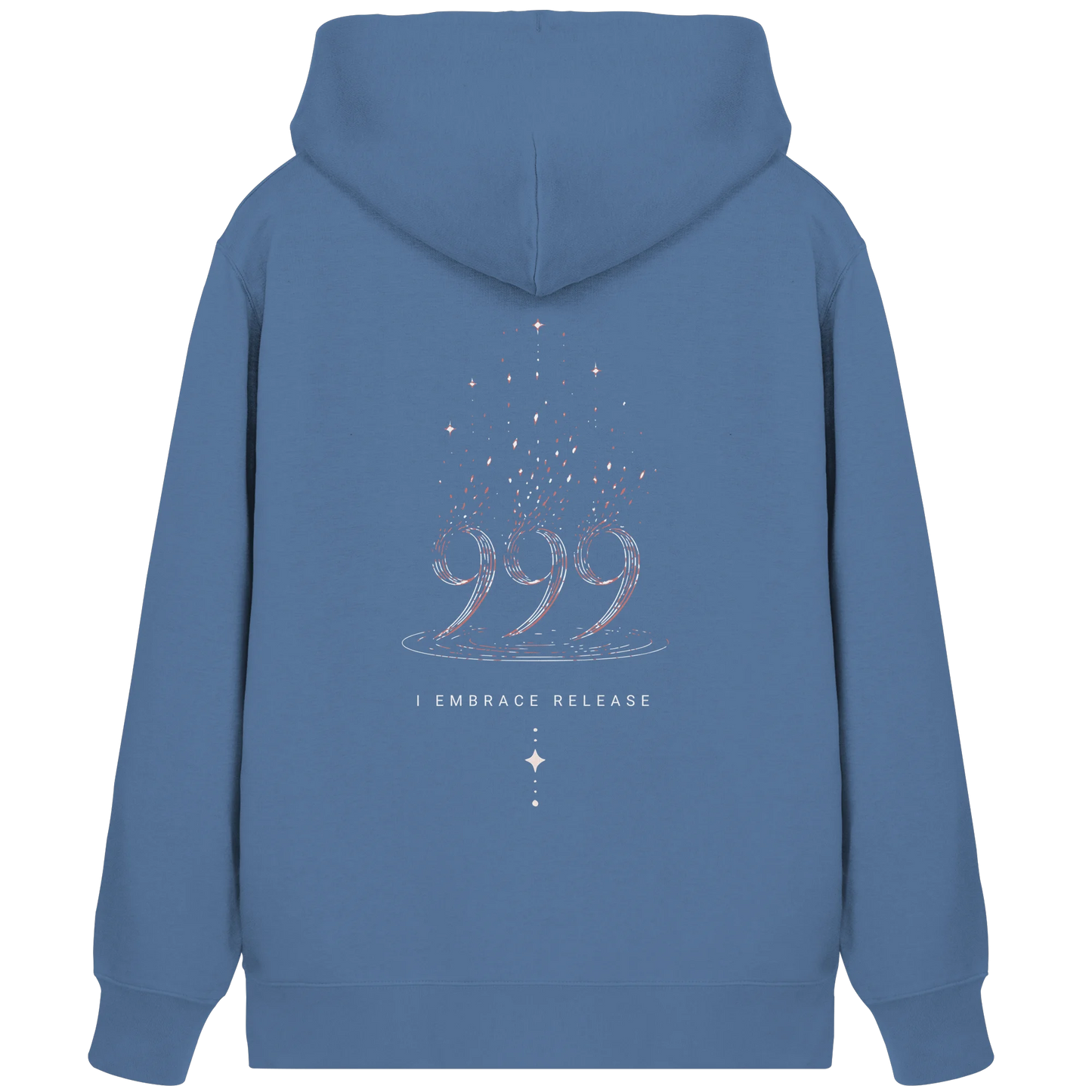 Bio Damen Zipper in Natural Raw mit Engelszahl 999 Motiv