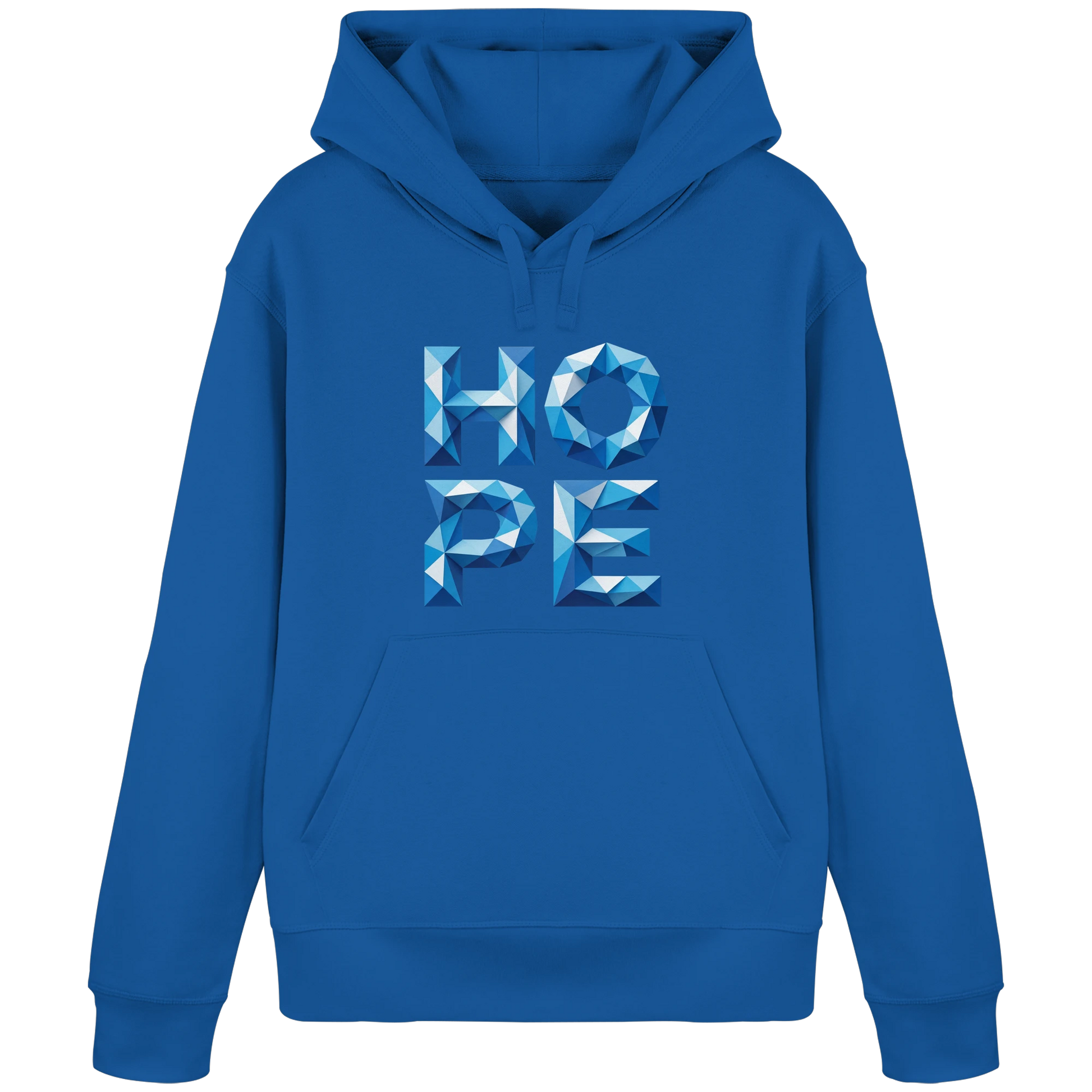 Bio Damen Produkt in Sky Blue mit HOPE Trust What’s Coming Design