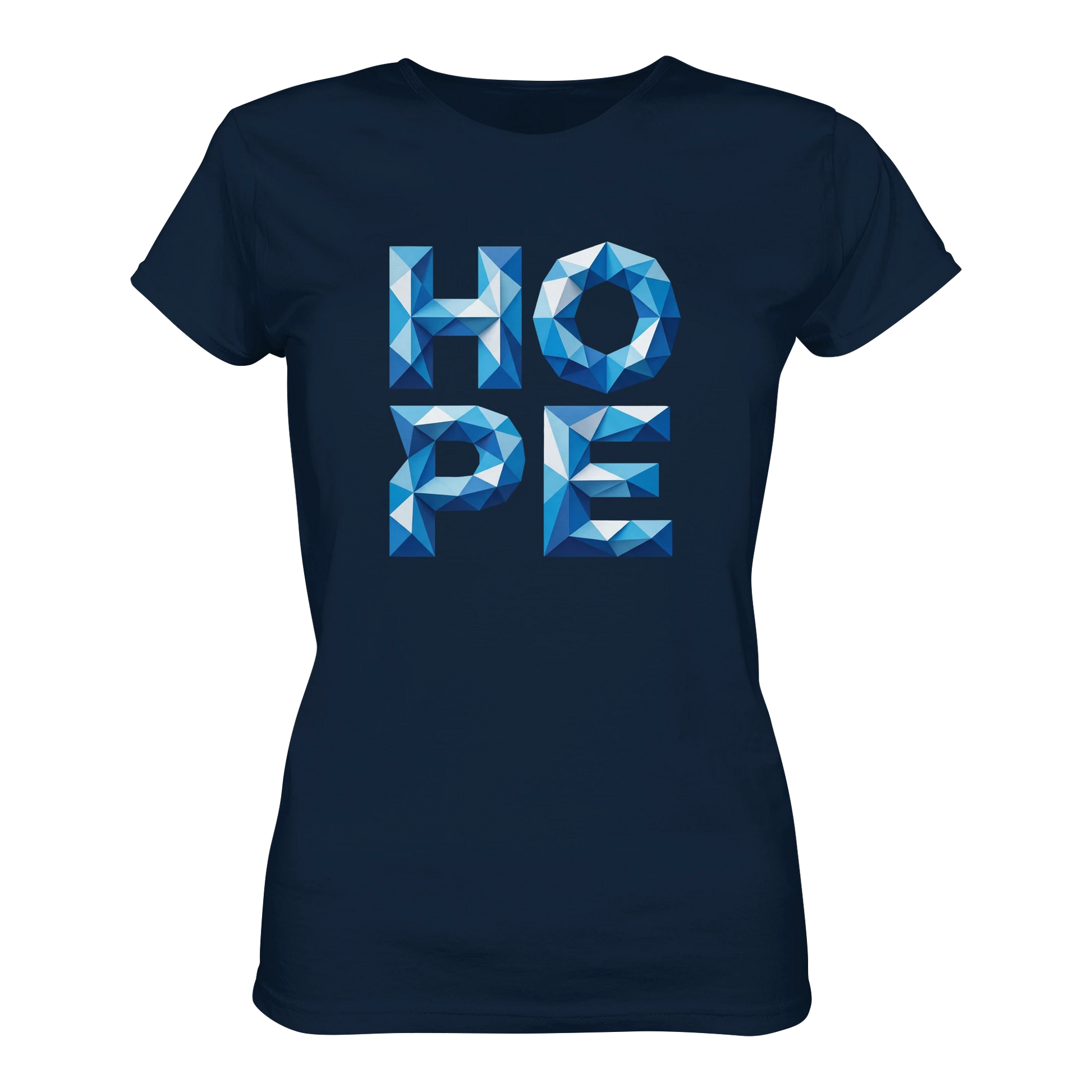 Bio Damen Produkt in Aqua Blue mit HOPE Trust What’s Coming Design