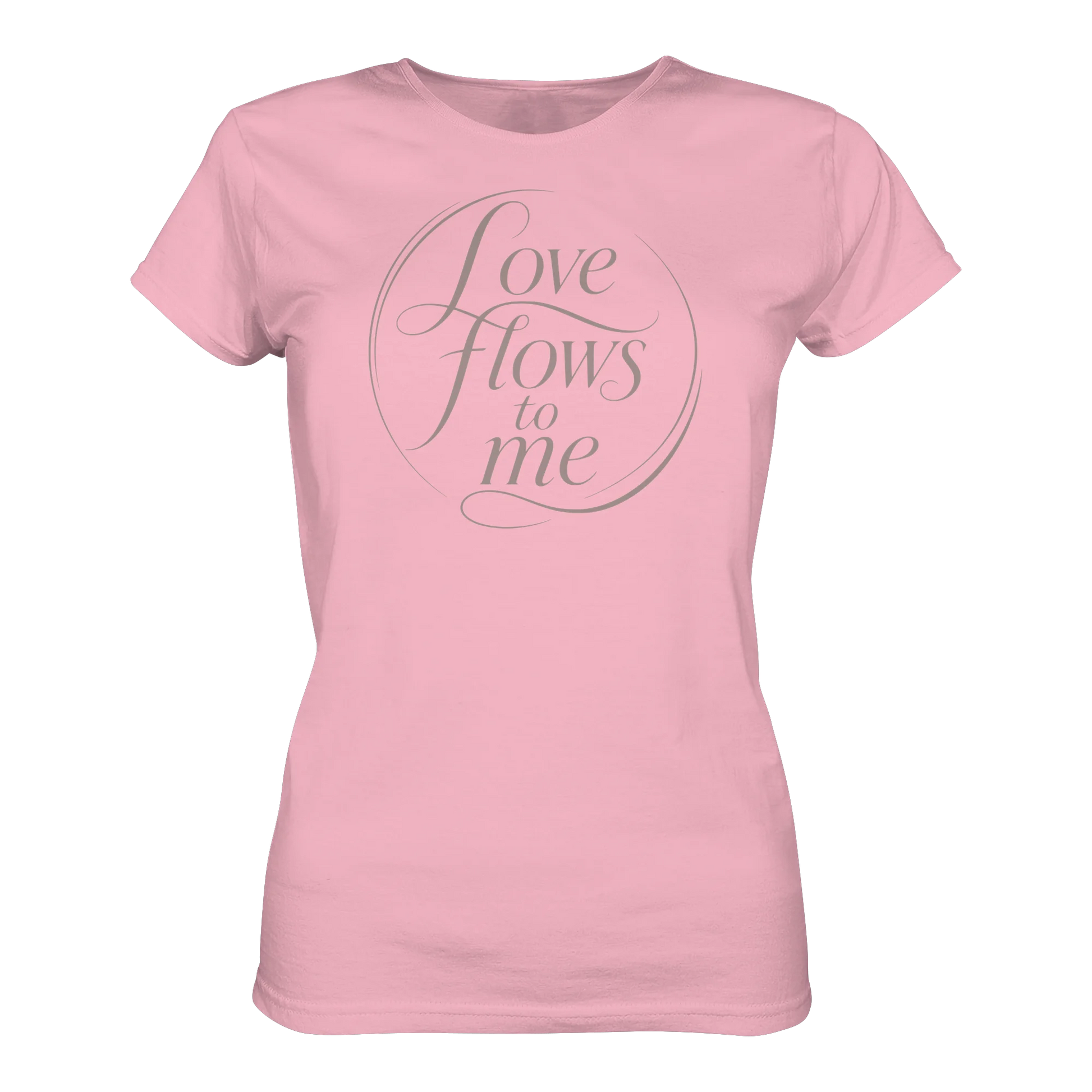 Bio Damen Shirt in Blue Soul mit Love Flows to Me Design