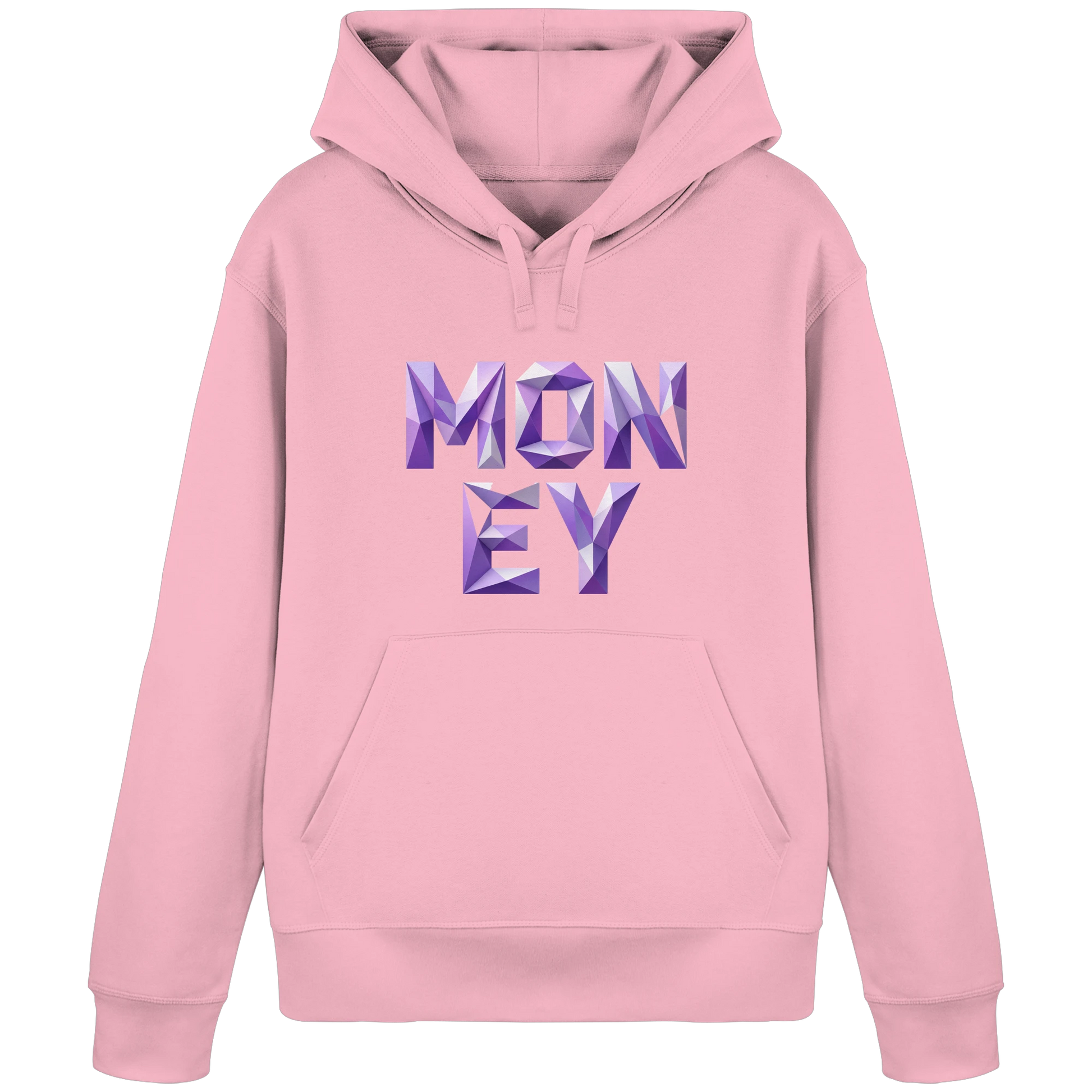 Bio Damen Produkt in Cotton Pink mit MONEY Expand Your Reality Design