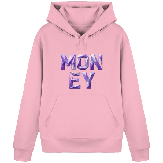 Bio Damen Produkt in Cotton Pink mit MONEY Expand Your Reality Design