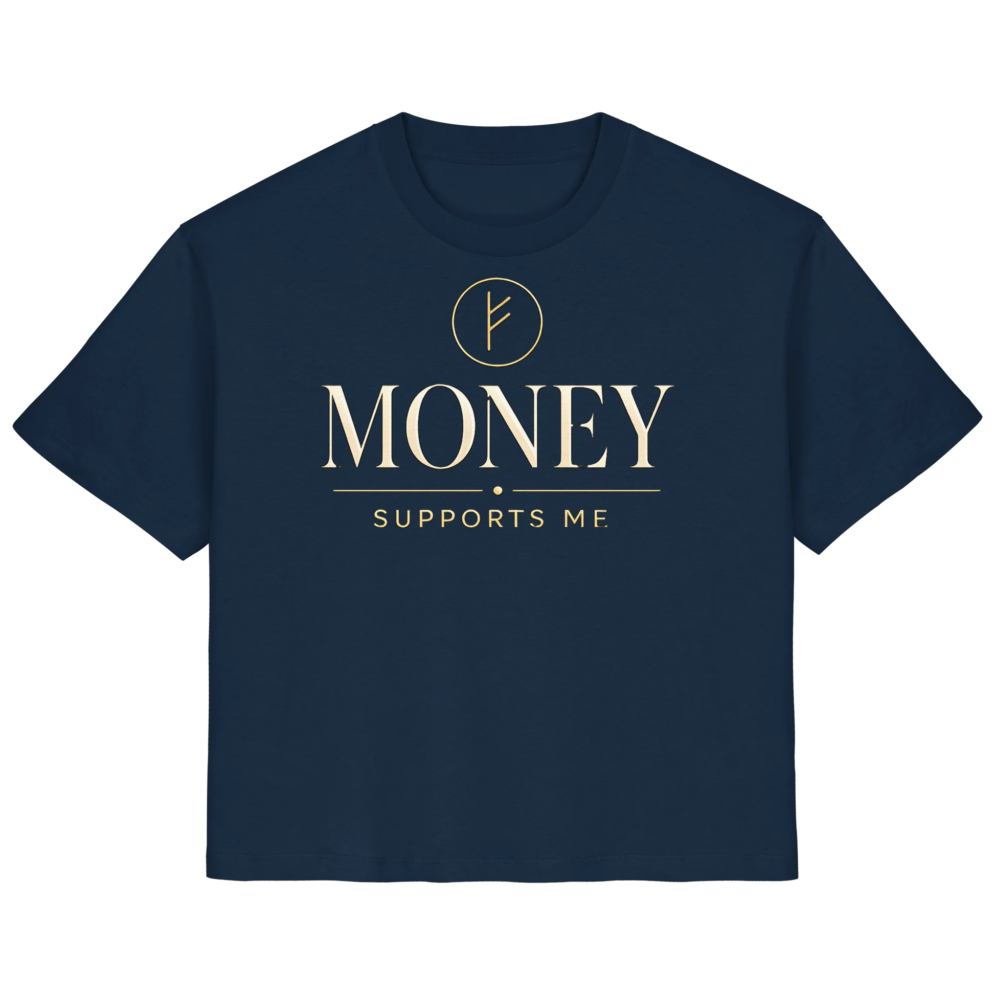 Bio Damen Shirt in Green Bay mit Money Supports Me Design