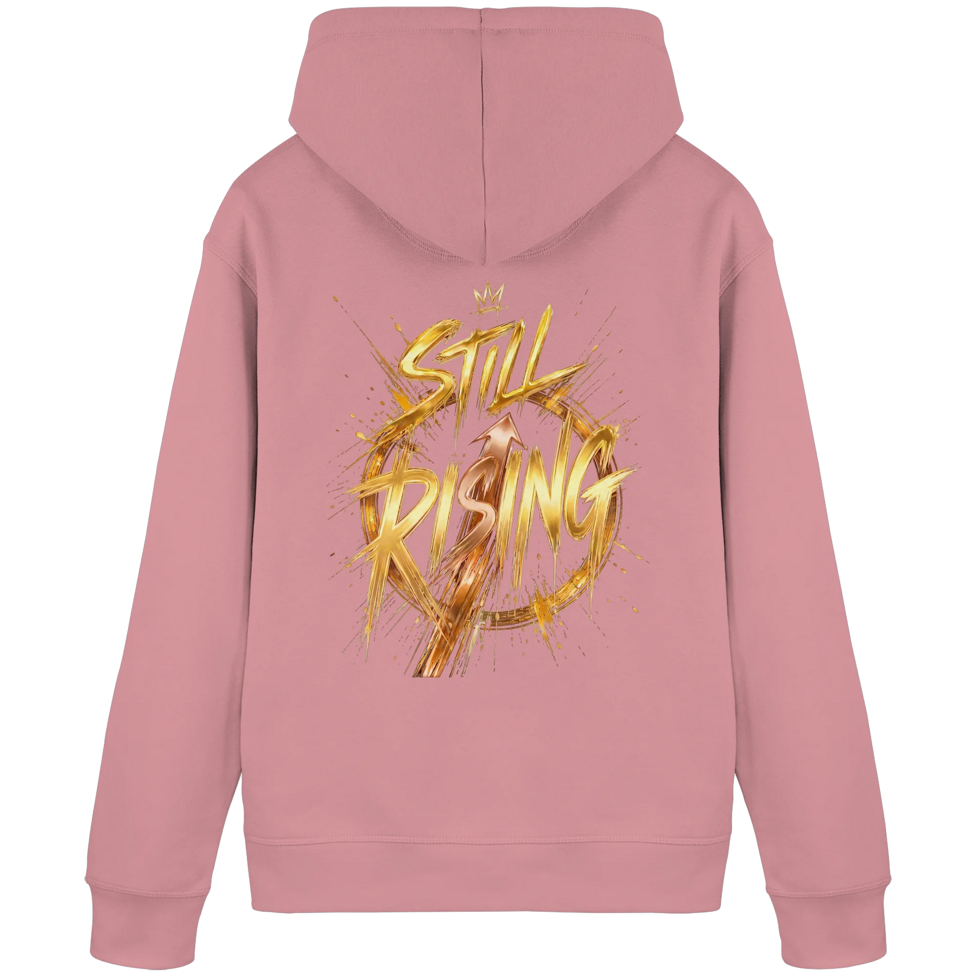Bio Damen Hoodie in Black mit Still Rising Design