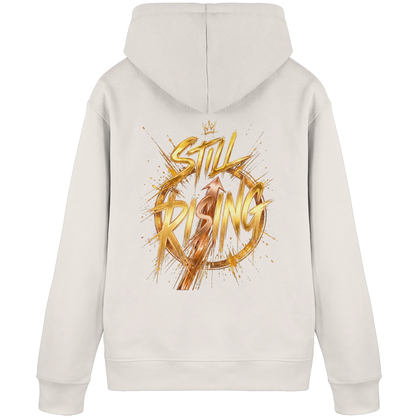 Bio Damen Hoodie in Burgundy mit Still Rising Design