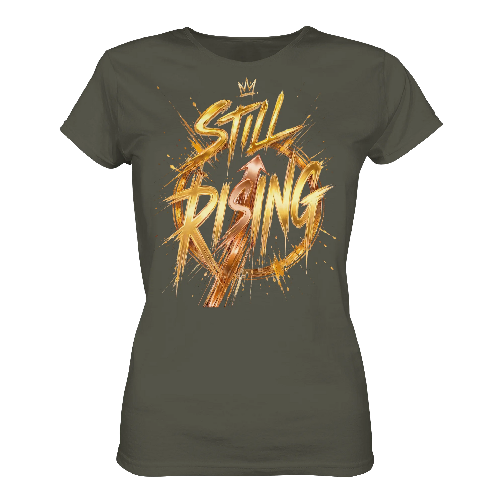 Bio Damen Shirt in Burgundy mit Still Rising Design
